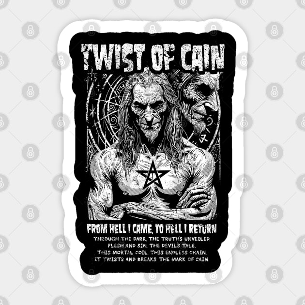 TWIST OF CAIN Sticker by artslaves
